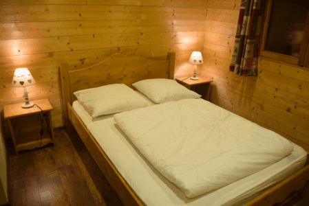 Chambre parentale appartement le Caribou