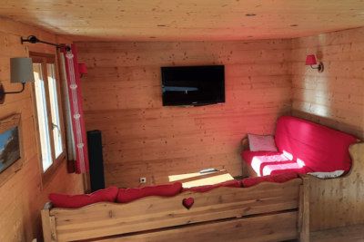 Salon dans la même pièce que la salle à manger